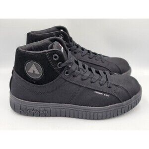 Airwalk Deuce Mid Composite Toe Safety Shoes Boots Canvas Black Men’s 7.5 4E